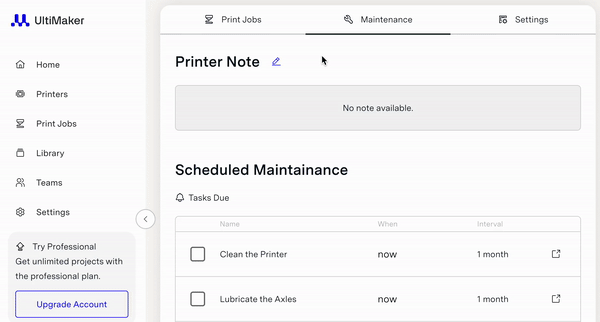 Printer Maintenance in Digital Factory