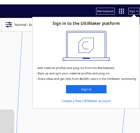 Missing Plugins for UltiMaker Cura when signed in