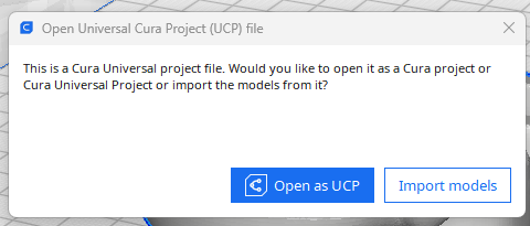 How to Use a Universal Cura Project