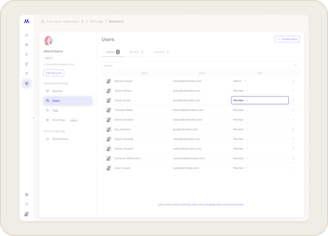 Roles and Permissions in Digital Factory